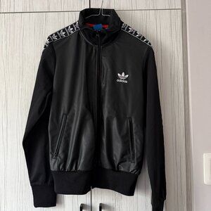 Adidas Originals Faux Leather Track Jacket